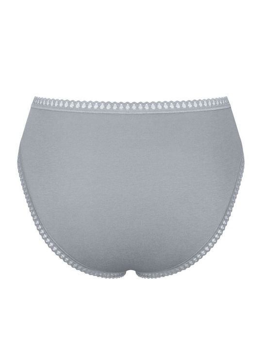 Γυναικείo εσώρουχo 3PACK TAI Sloggi GO Crush H High leg C3P 10219672-V022 ΠΕΤΡΟΛ ΓΚΡΙ ΕΜΠΡΙΜΕ