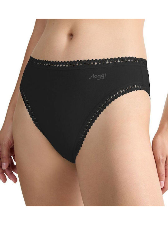 Γυναικείo εσώρουχo 3PACK TAI Sloggi GO Crush H High leg C3P 10219672-0004-ΜΑΥΡΟ