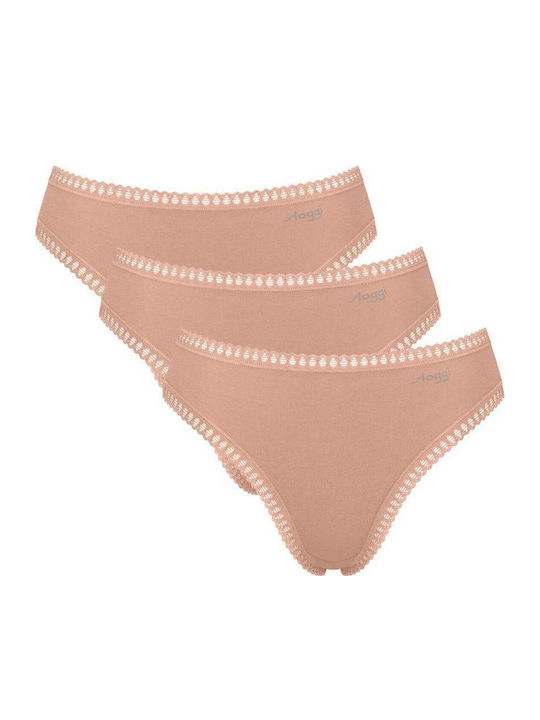 Γυναικείo εσώρουχo 3PACK TAI Sloggi GO Crush H High leg C3P 10219672-00ME ΜΠΕΖ