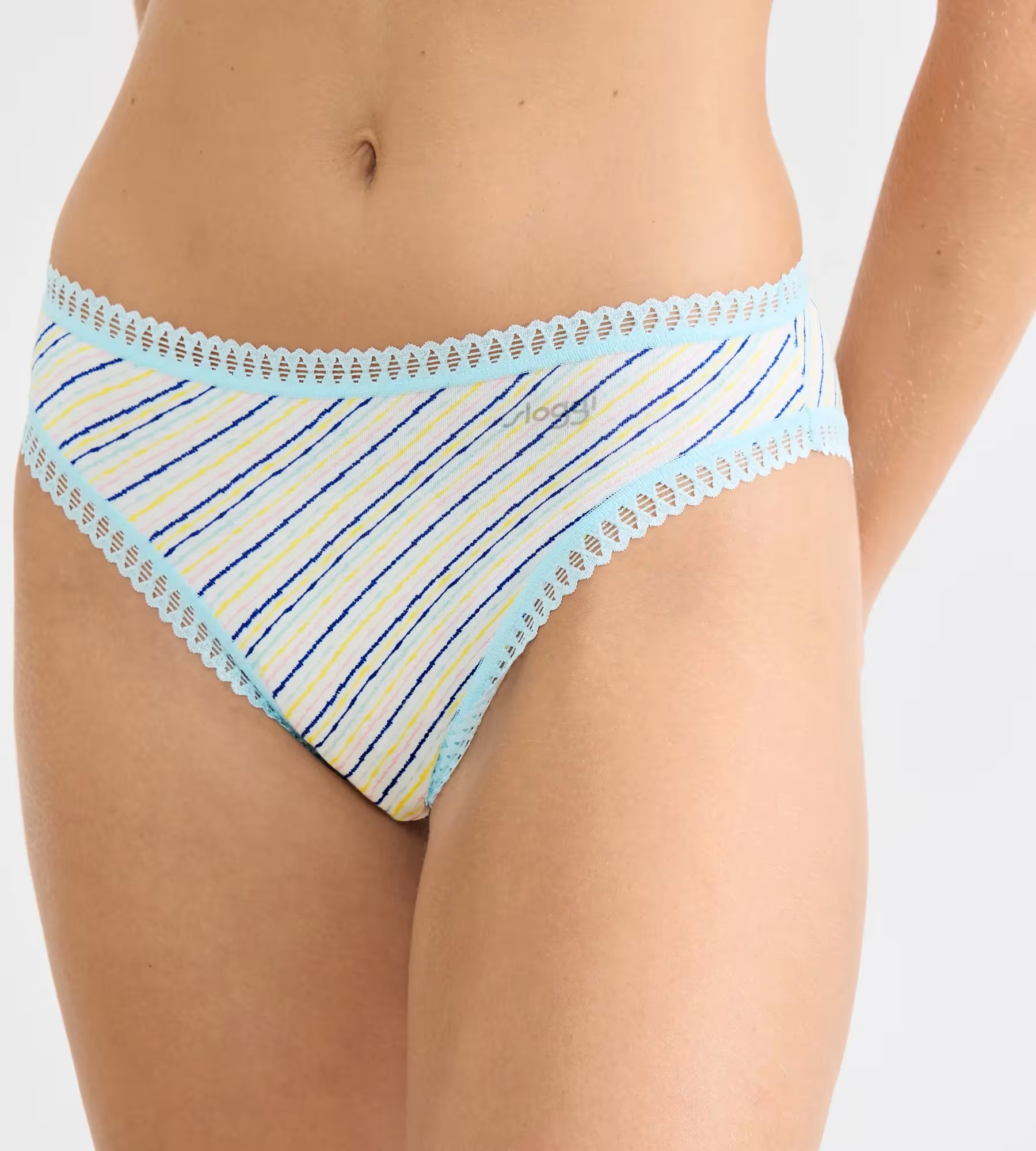 Γυναικείo εσώρουχo 3PACK TAI Sloggi GO Crush H High leg C3P 10219672-M007 ΣΙΕΛ-ΜΠΛΕ-ΕΜΠΡΙΜΕ