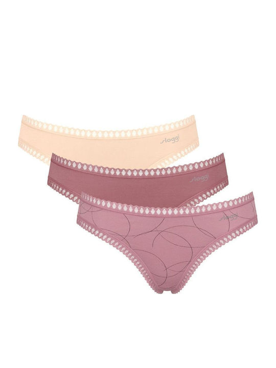 Γυναικείo εσώρουχo 3PACK sloggi GO Crush H Mini C3P 10219682 -V002 Σάπιο Μήλο