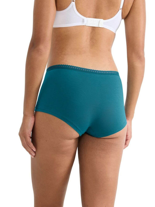 Γυναικείo εσώρουχo 3PACK sloggi GO Crush H Short C3P 10219652-V022 ΠΕΤΡΟΛ ΓΚΡΙ ΕΜΠΡΙΜΕ