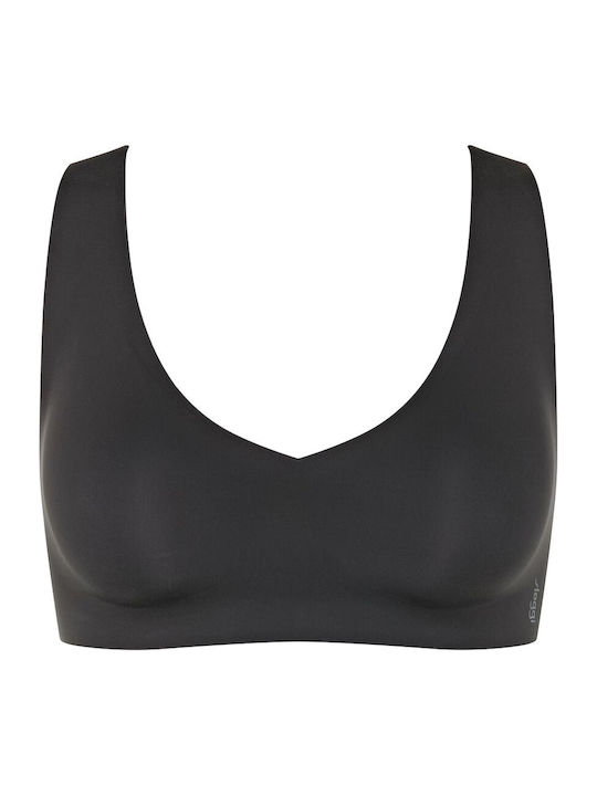 Σουτιέν Zero Feel Bralette Μπουστάκι Αόρατο Push Up Sloggi 10217728-0004 ΜΑΥΡΟ
