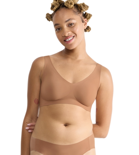 Σουτιέν Zero Feel Bralette Μπουστάκι Αόρατο Push Up Sloggi 10217728-00CM ΜΠΕΖ