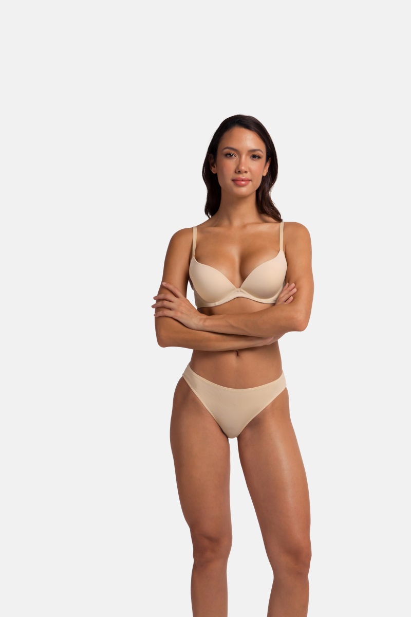 Σουτιέν Ενίσχυση Μπανέλα Βαθύ Ντεκολτέ 2 PACK FLORIE-2PP PUSH UP PLUNGE CUP B Dorina FXPG0007LA088-2X0404 ΚΟΚΚΙΝΟ-ΜΠΕΖ