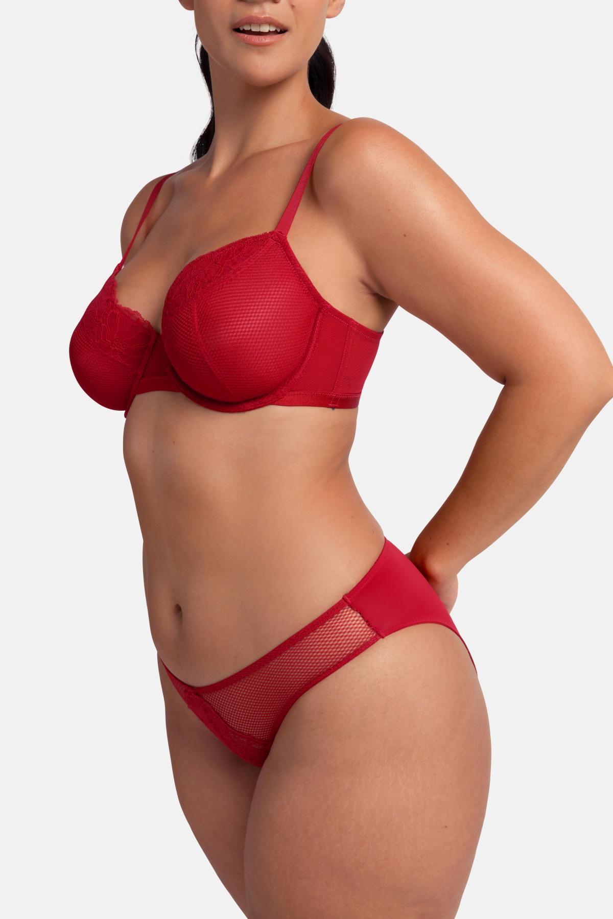 Σουτιέν Χωρίς Ενίσχυση Μπανέλα 2 PACK MACIE CUP D Dorina FXWB0061LA159-2X0399 Κόκκινο-Μαύρο