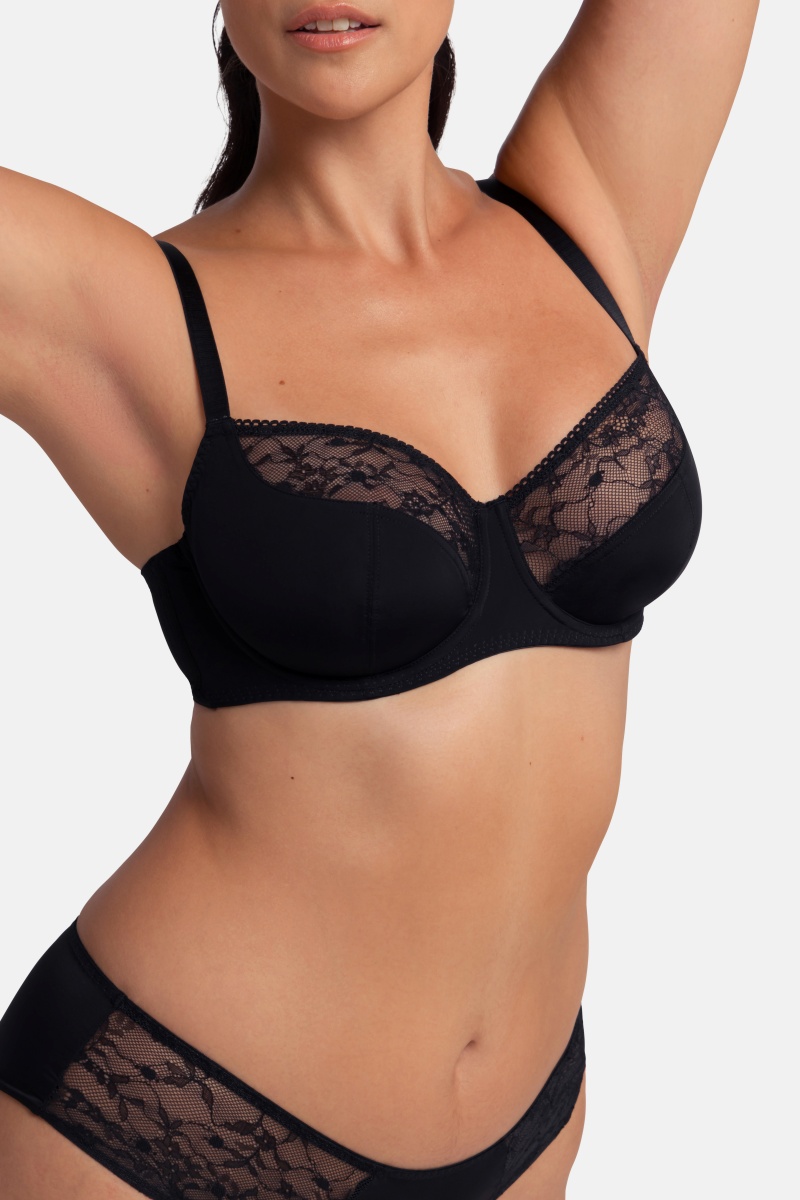 Σουτιέν Χωρίς Ενίσχυση Μπανέλα 2 PACK ALMA CUP D Dorina FXWB0001LA141-2X0249 ΜΑΥΡΟ-ΜΠΕΖ