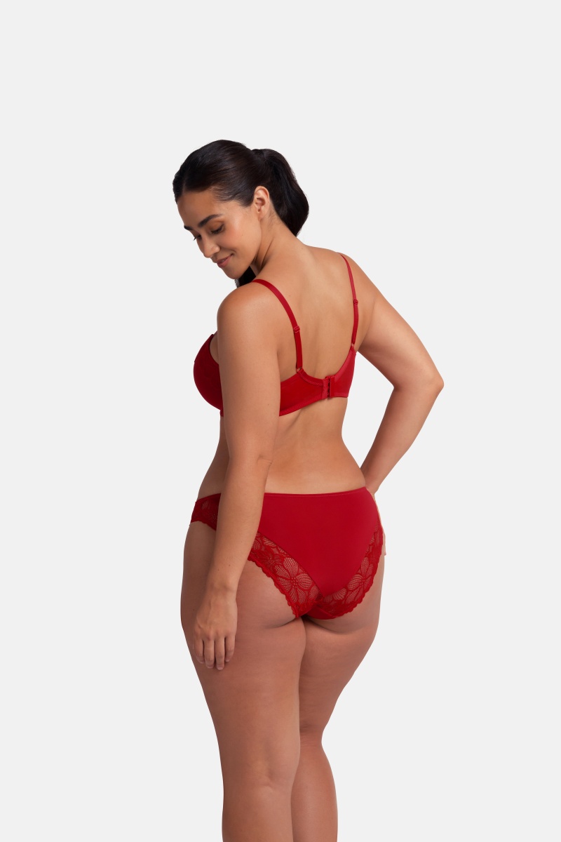 Σουτιέν Ενίσχυση Μπανέλα 2 PACK FLORIE-2PP LIGHT PADDED DEMI 3/4 CUP D Dorina FXTT0041LA088-2X0404 ΚΟΚΚΙΝΟ-ΜΠΕΖ