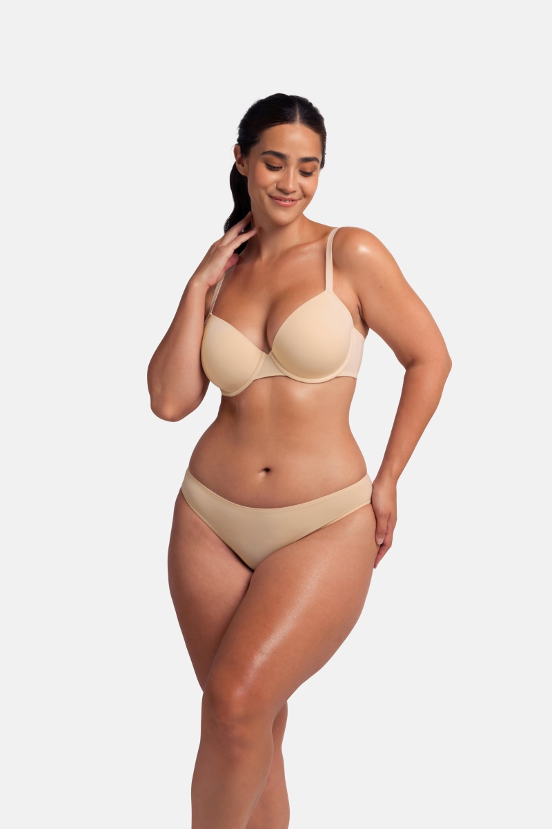 Σουτιέν Ενίσχυση Μπανέλα 2 PACK FLORIE-2PP LIGHT PADDED DEMI 3/4 CUP D Dorina FXTT0041LA088-2X0404 ΚΟΚΚΙΝΟ-ΜΠΕΖ