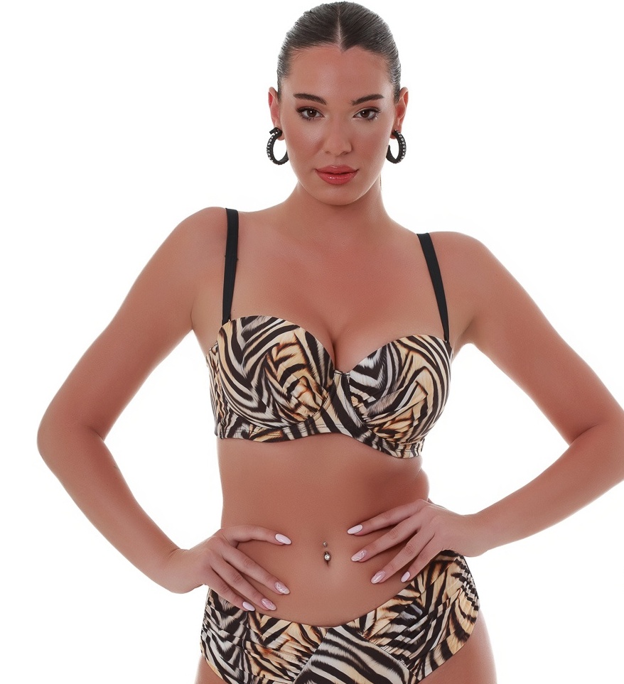 Γυναικείο μαγιό Bikini Top Strapless Μπανέλα SPIRIT ANIMAL Bluepoint 25066041Ε-19  E Cup ΜΠΕΖ ΔΕΡΜΑΤΙ