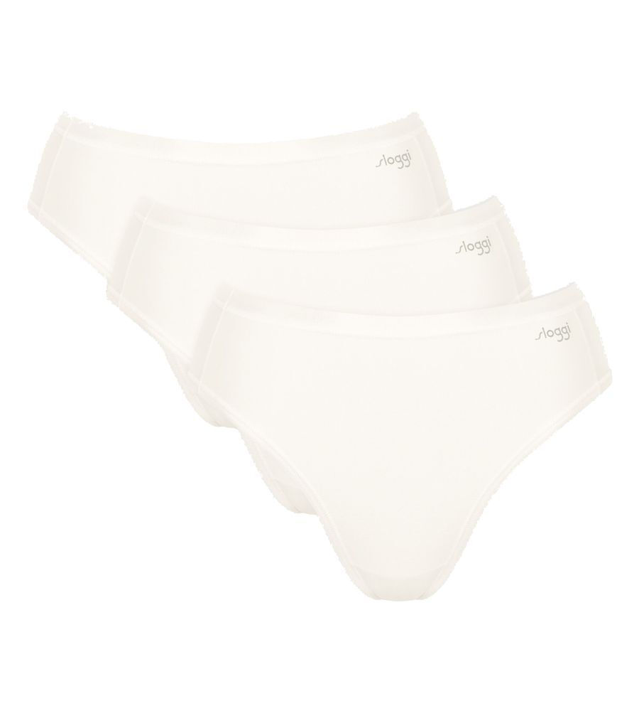 Γυναικεία slip 3 PACK 3 τεμαχίων Sloggi GO Daily Cotton TAI 10222331-00GZ ΛΕΥΚΟ