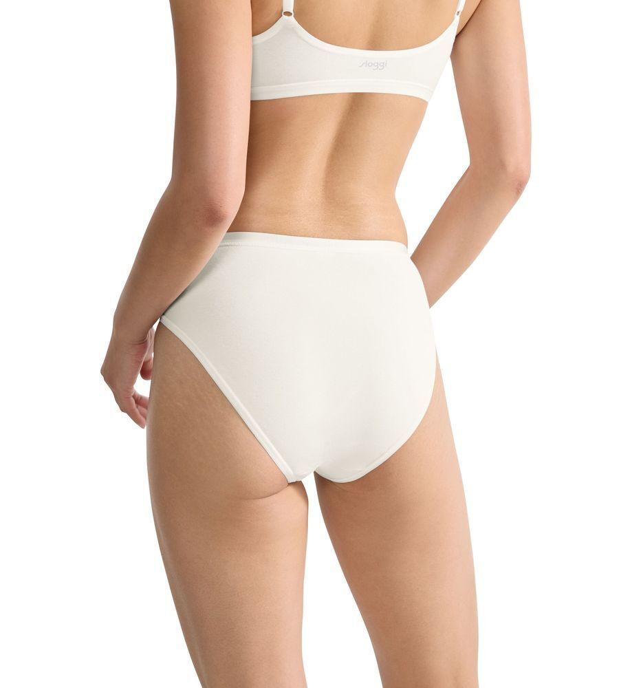 Γυναικεία slip 3 PACK 3 τεμαχίων Sloggi GO Daily Cotton TAI 10222331-00GZ ΛΕΥΚΟ