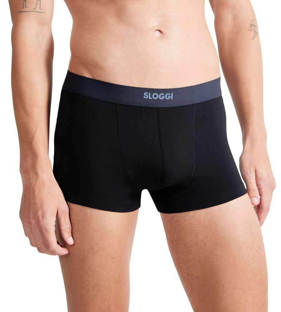 Ανδρικό Εσώρουχό μπόξερ Αναπνέον Βαμβάκι 2PACK Sloggi EVER Ease Hipster 10222379-0004 ΜΑΥΡΟ