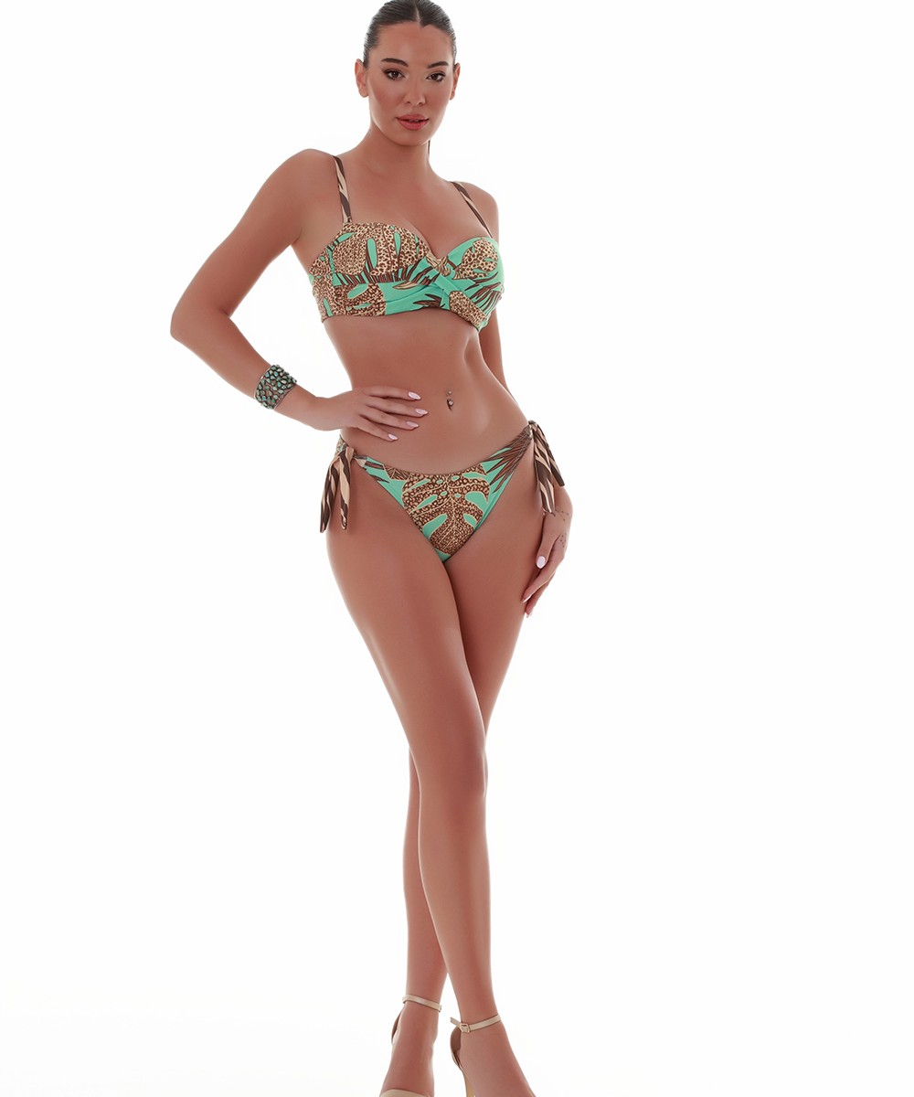 Γυναικείο μαγιό Bikini Top Strapless AFRICANA ΣΤΡΑΠΛΕΣ Bluepoint 25066057D-09 D Cup ΠΕΤΡΟΛ