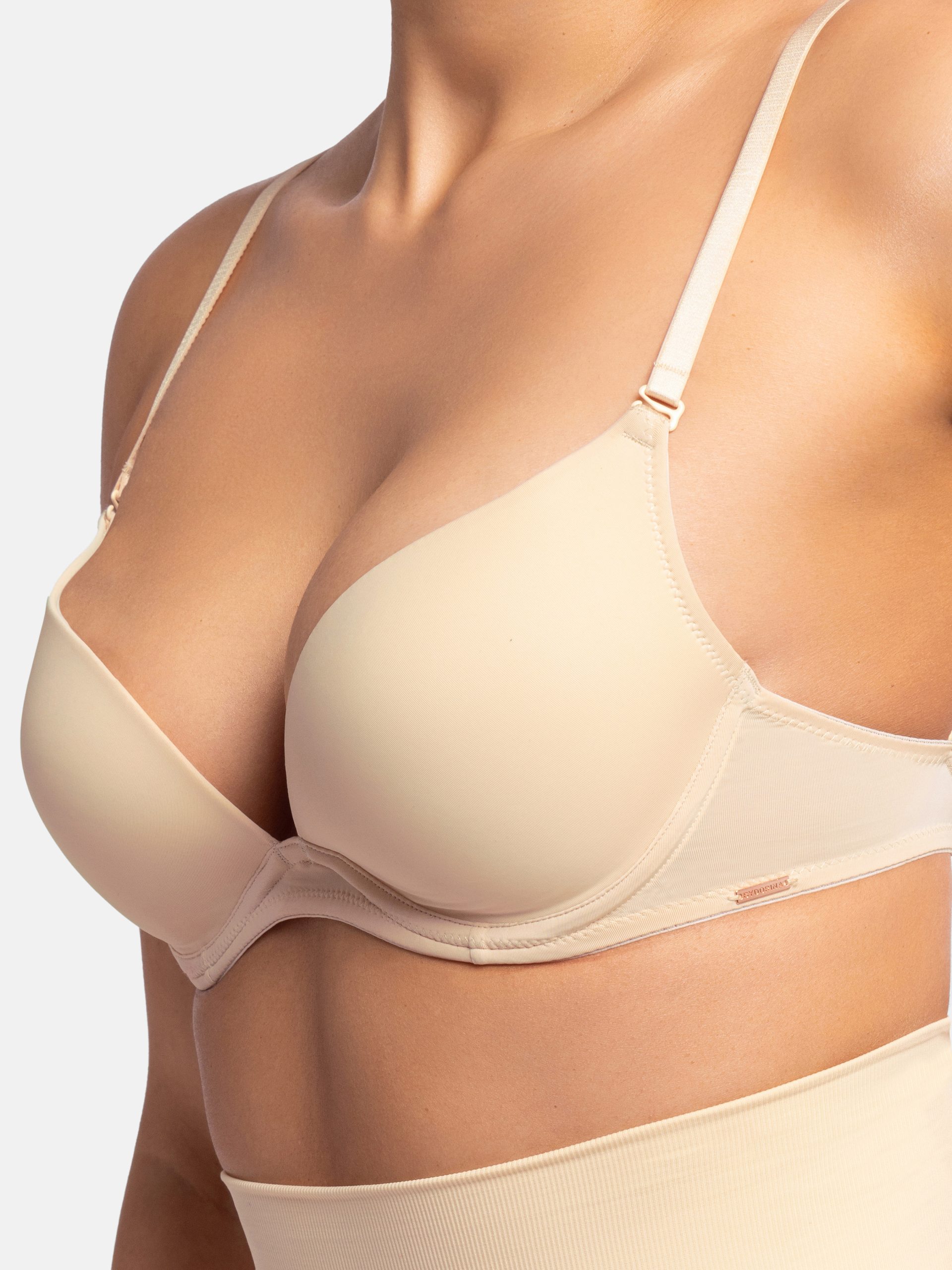 Σουτιέν DORINA BRA Πολυμορφικό Ενίσχυση Μπανέλα MICHELLE SOLUTION Push Up Plunge FXPG0042MI033-BE0001 CUP C-Μπεζ  