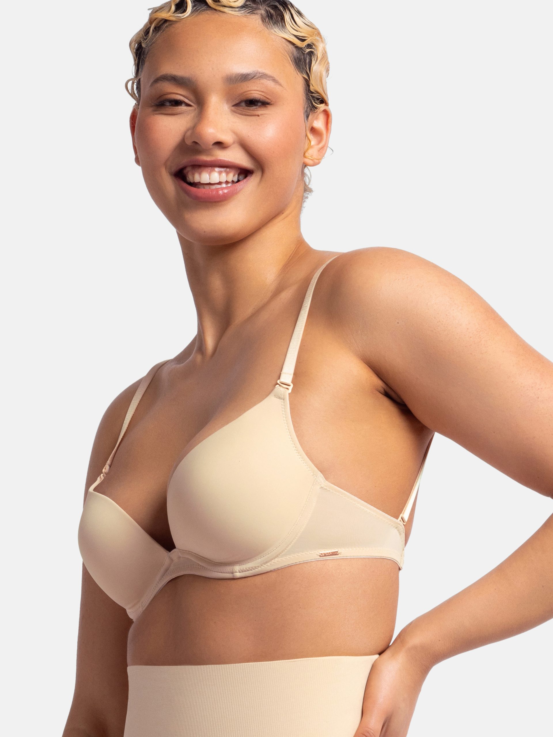 Σουτιέν DORINA BRA Πολυμορφικό Ενίσχυση Μπανέλα MICHELLE SOLUTION Push Up Plunge FXPG0042MI033-BE0001 CUP C-Μπεζ  