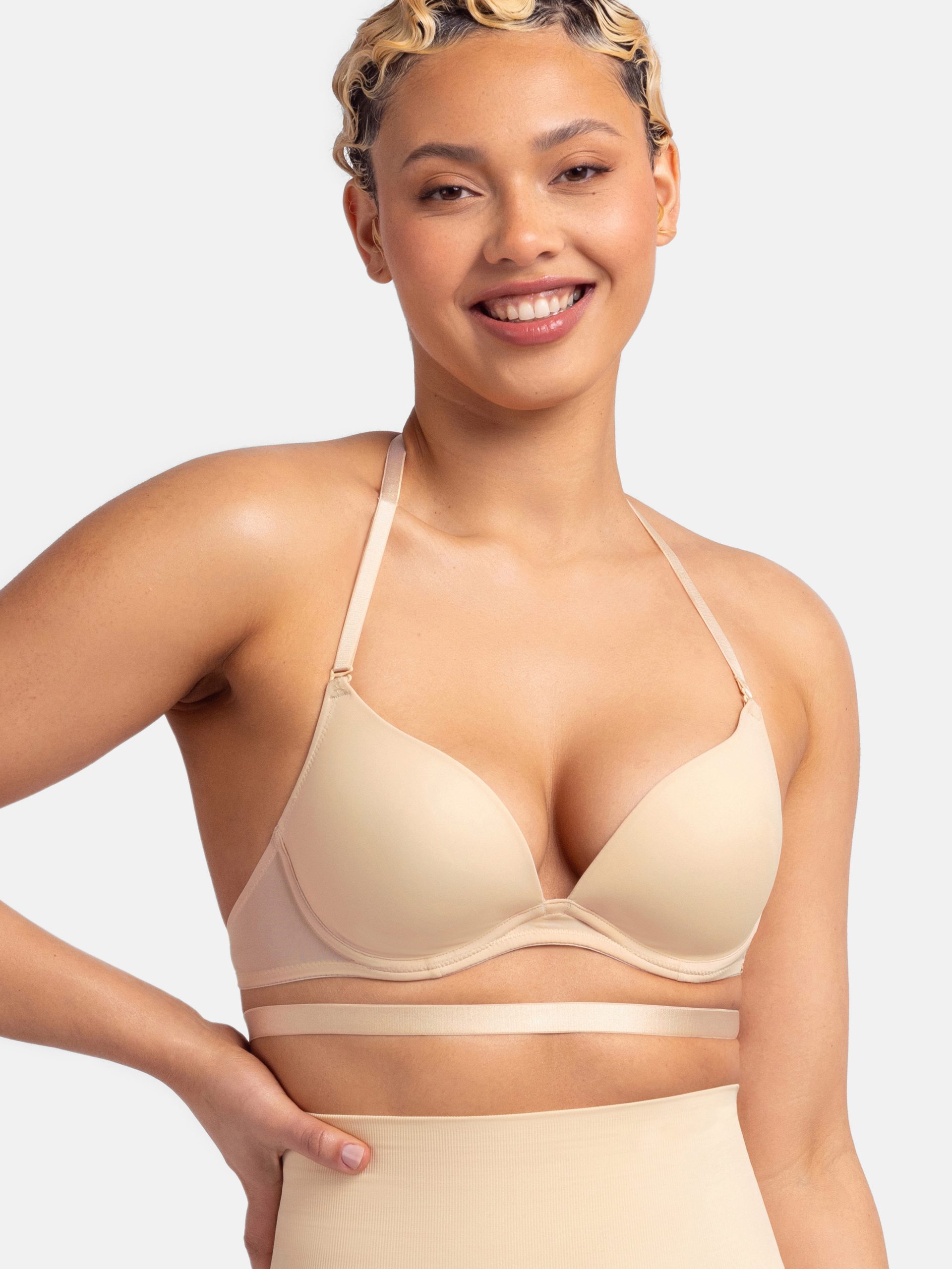Σουτιέν DORINA BRA Πολυμορφικό Ενίσχυση Μπανέλα MICHELLE SOLUTION Push Up Plunge FXPG0042MI033-BE0001 CUP C-Μπεζ  