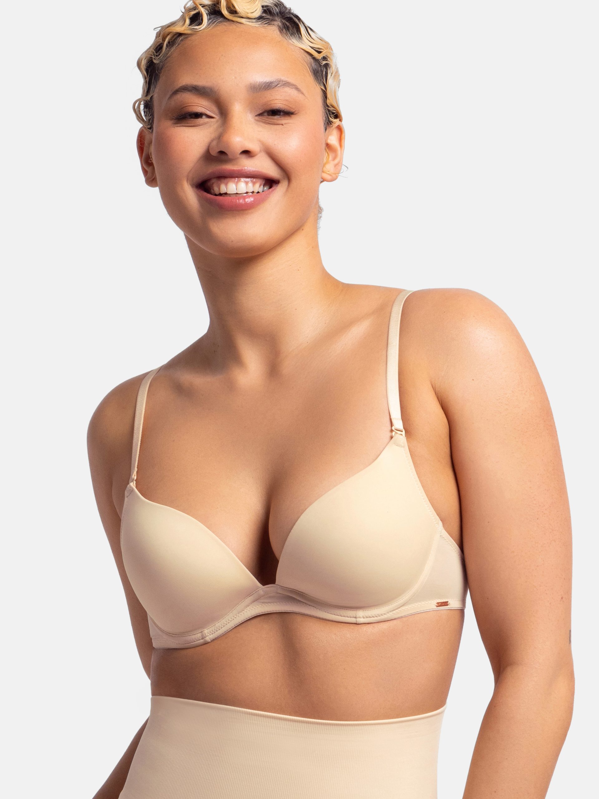 Σουτιέν DORINA BRA Πολυμορφικό Ενίσχυση Μπανέλα MICHELLE SOLUTION Push Up Plunge FXPG0042MI033-BE0001 CUP C-Μπεζ  