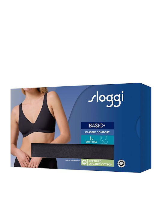 Γυναικείο Σουτιέν Χωρίς Μπανέλα Sloggi Basic+ Soft Bra 10222327-0004 BLACK