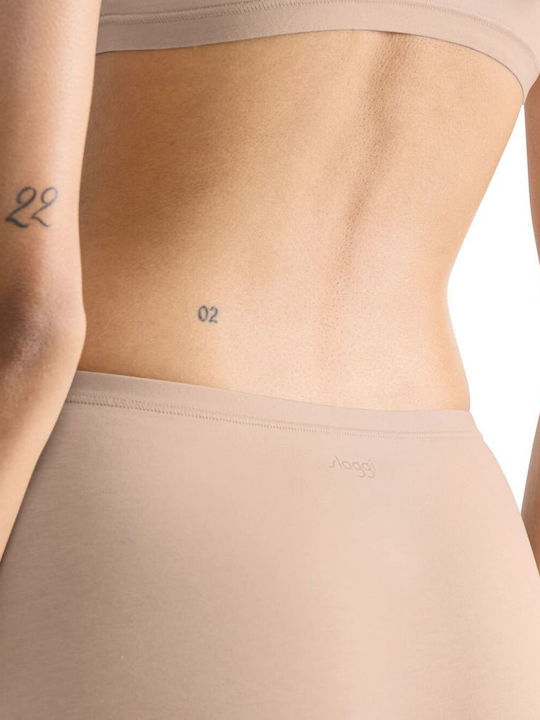 Γυναικεία slip Boxer 3 PACK 3 τεμαχίων Βαμβακερό Sloggi GO Daily  Short 10222337-00LZ BEIZE
