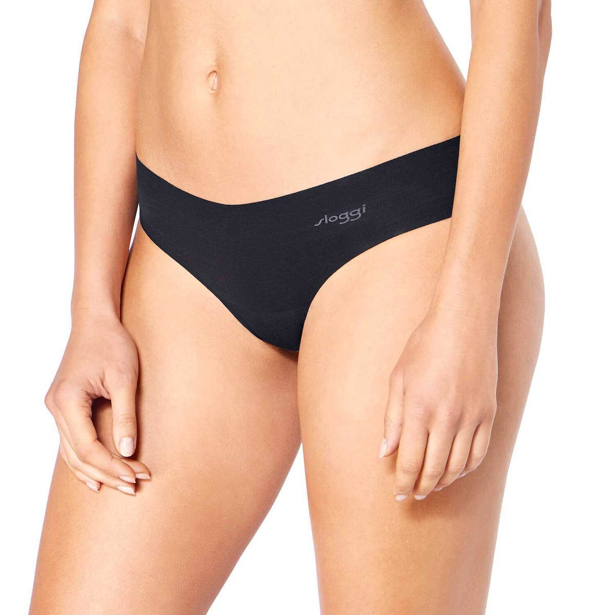 Γυναικείο Εσώρουχο Slip laser cut 2PACK Sloggi Zero Microfibre HIPSTRING 10215267-M004 ΜΑΥΡΟ-ΜΠΕΖ