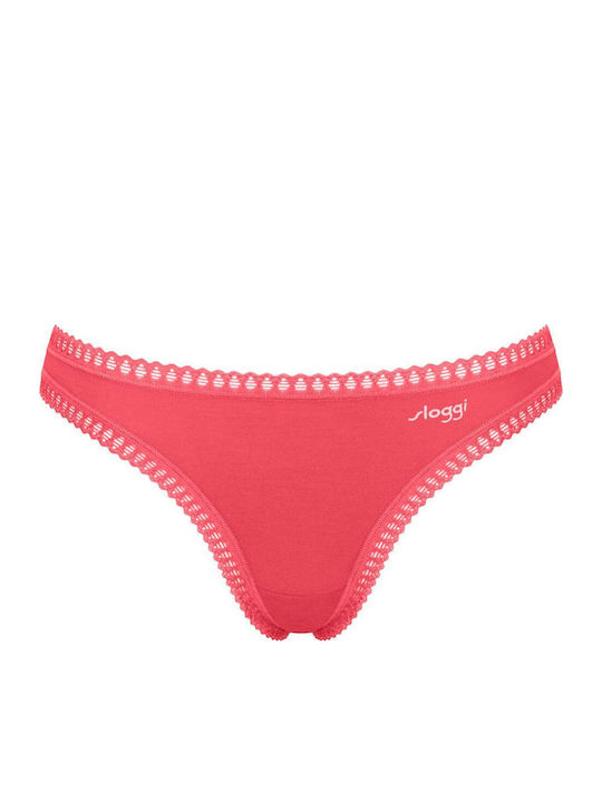 Γυναικείo εσώρουχo 3PACK sloggi GO Crush String C3P 10219704-M005 ΛΕΥΚΟ-ΡΟΖ-ΚΟΡΑΛΙ