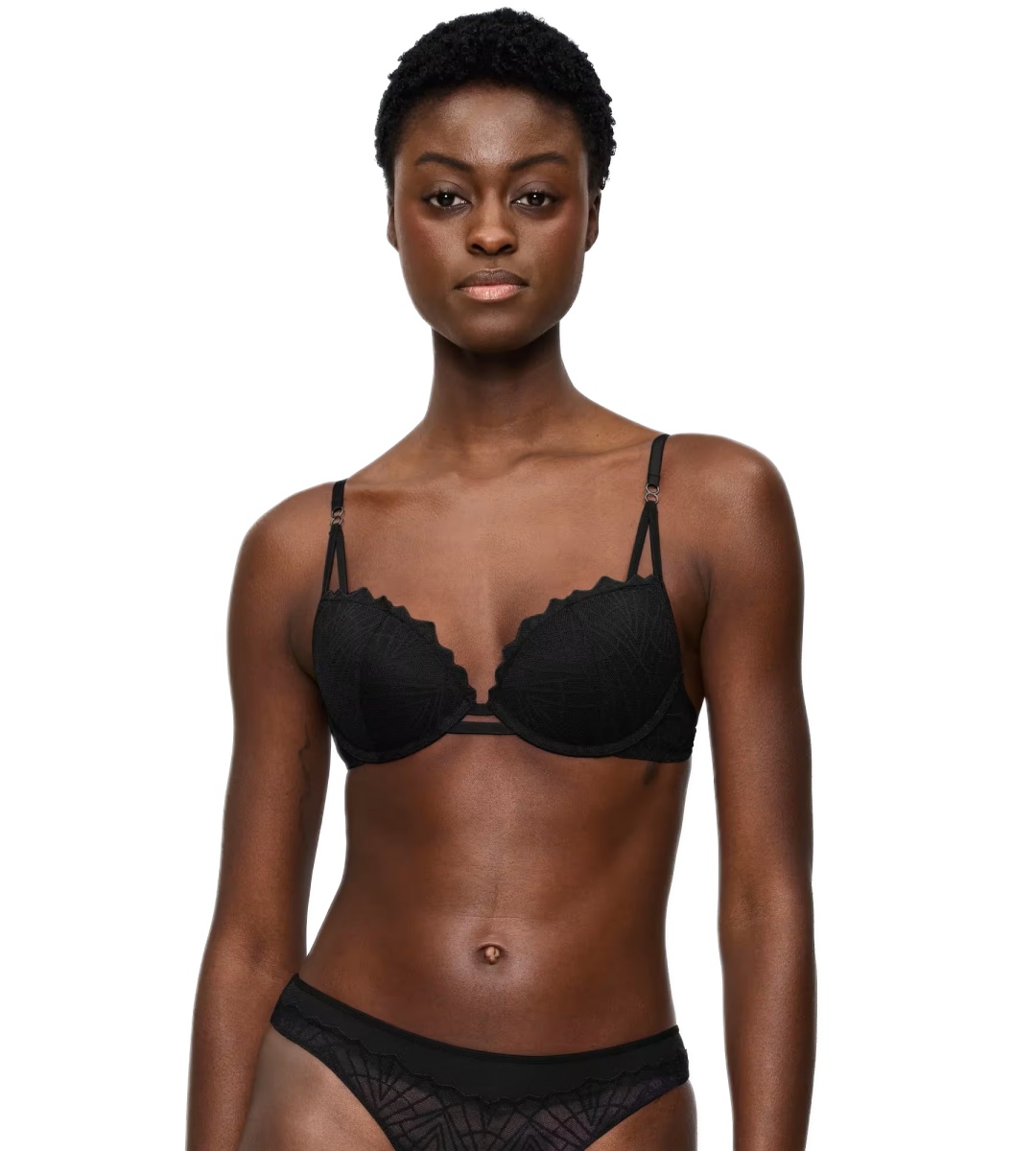 Σουτιέν με Δαντέλα μπανέλα push-up That Night In Vegas WHU Triumph10224875-0004 ΜΑΥΡΟ