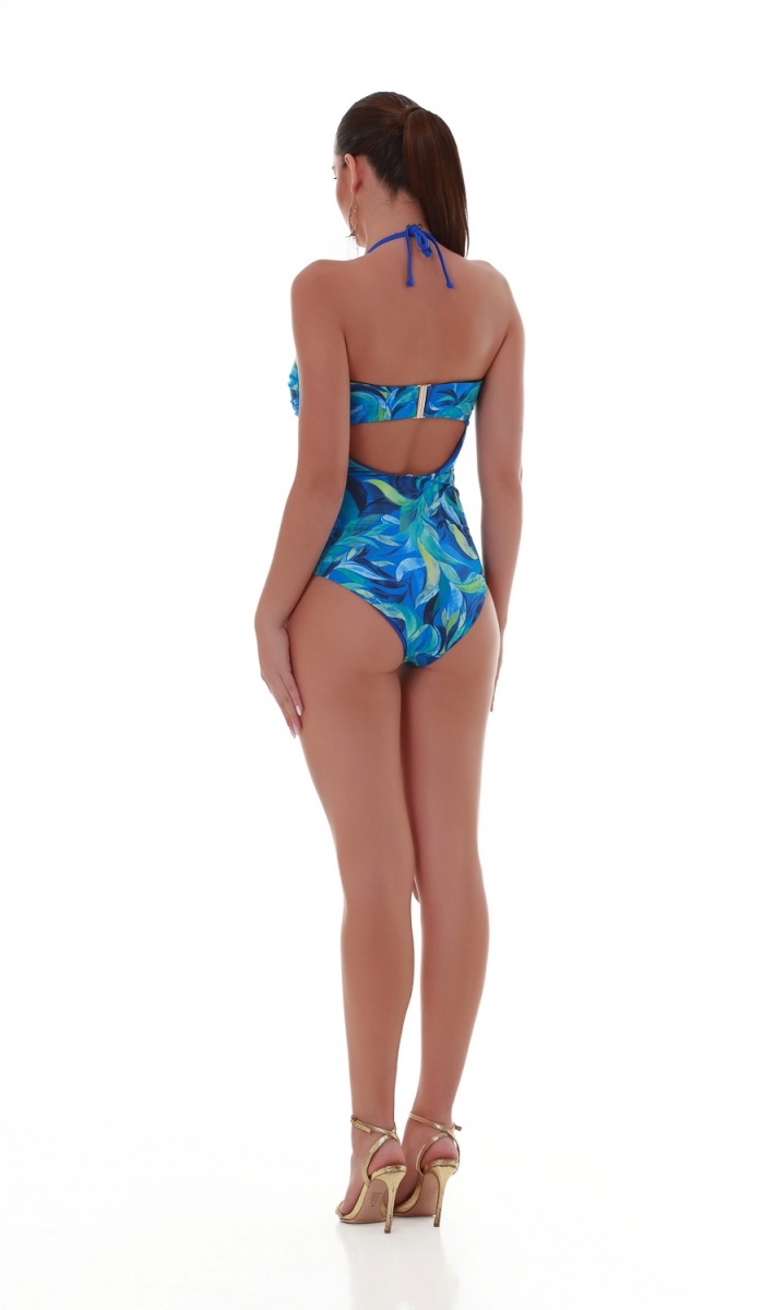 Γυναικείο ολόσωμο strapless μαγιό blue lagoon Bluepoint 25058070D-14 D Cup ΜΠΛΕ