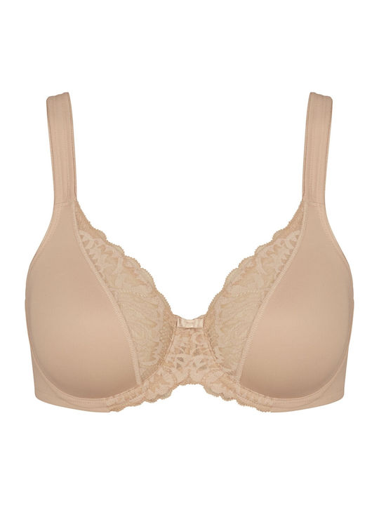 Σουτιέν TRIUMPH Μπανέλα χωρίς Ενίσχυση Modern Lace + Cotton W 10207538 00EP Μπεζ