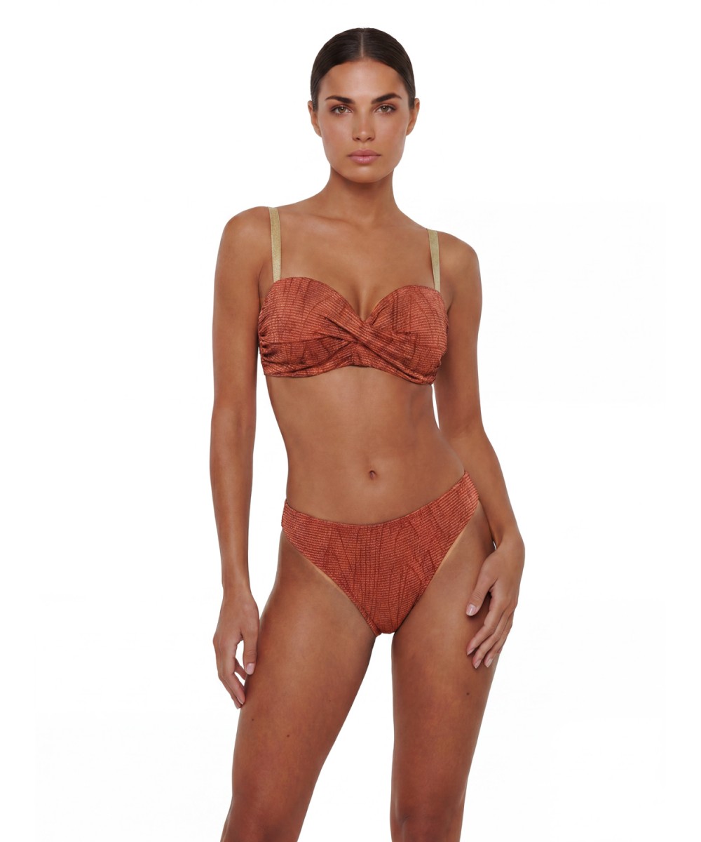 Γυναικείο μαγιό Bikini Top Strapless Μπανέλα ON THE ROCKS Bluepoint  Cup ΤΑΜΠΑ