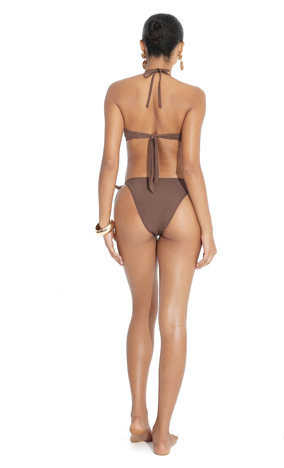 Γυναικείο Μαγιό με Πλαϊνό Κορδόνι Bikini Bottom CHOCO LOVERS Bluepoint 26065033-18 ΚΑΦΕ