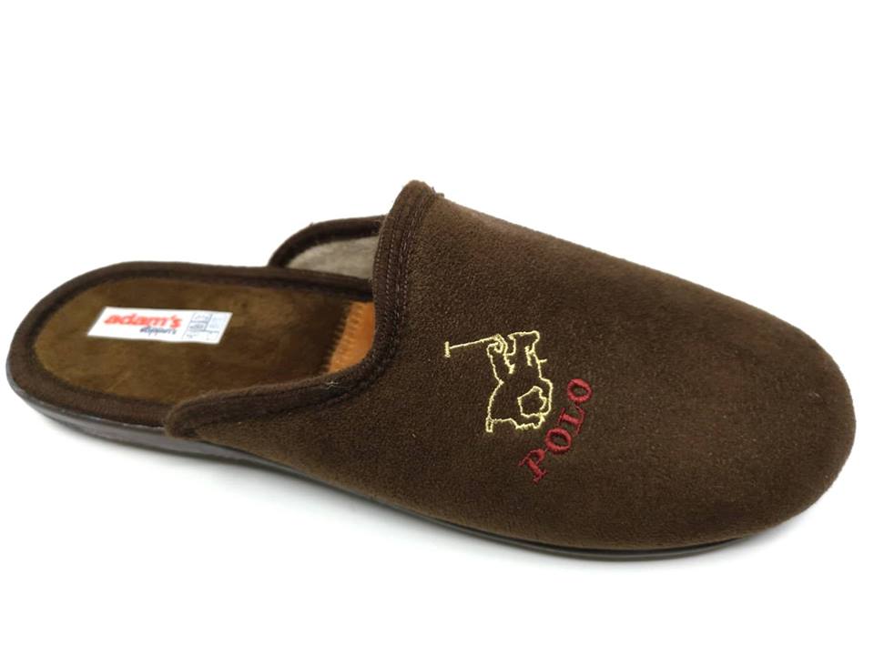 Ανδρική παντόφλα ADAM'S 742-6505 καφέ
