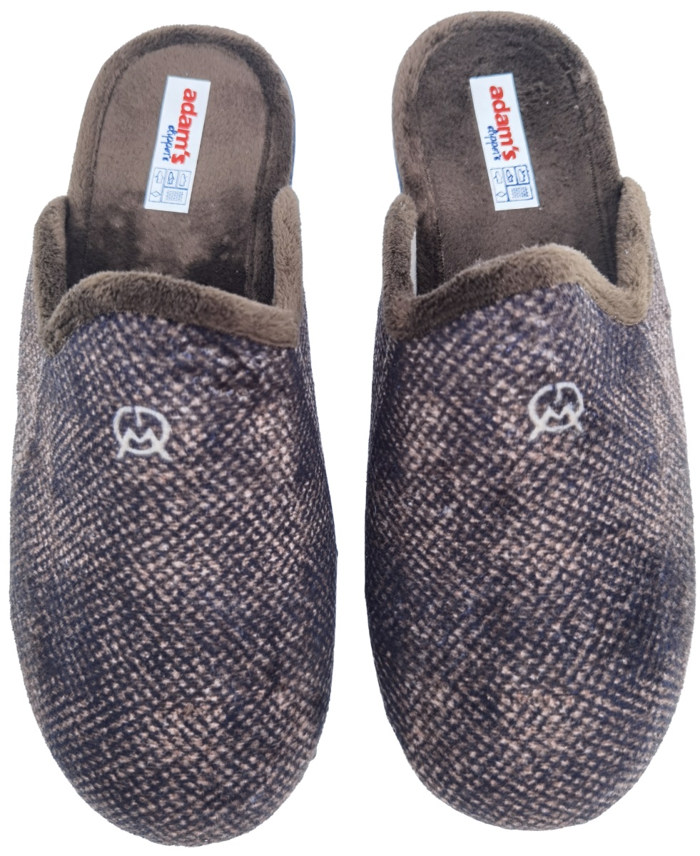 Ανδρική Χειμερινή παντόφλα ADAM'S 1-701-21501-15 Καφέ