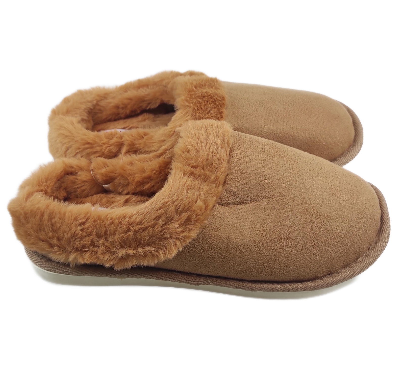 Γυναικεία Παντόφλα Χειμερινή Ραμμένη ADAM'S 903-25503 ΚΑΜΕΛ