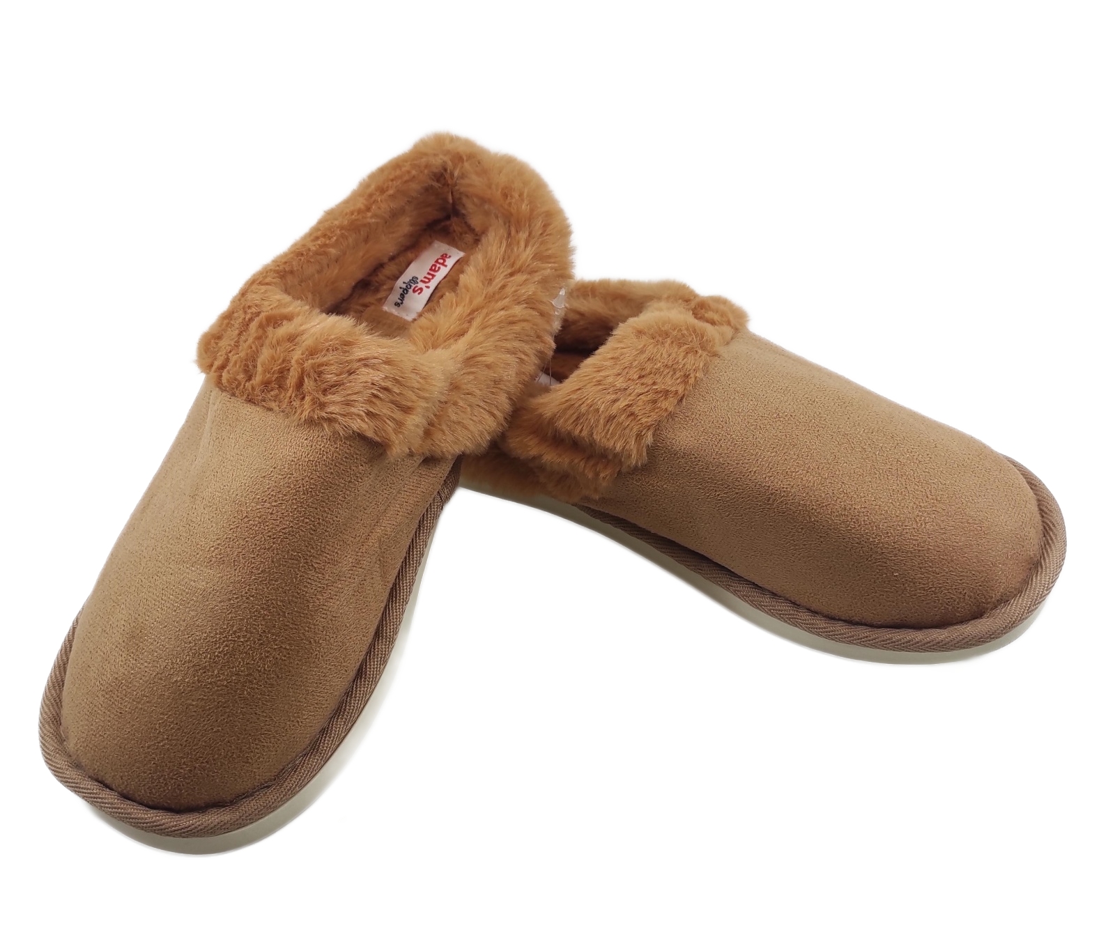 Γυναικεία Παντόφλα Χειμερινή Ραμμένη ADAM'S 903-25503 ΚΑΜΕΛ
