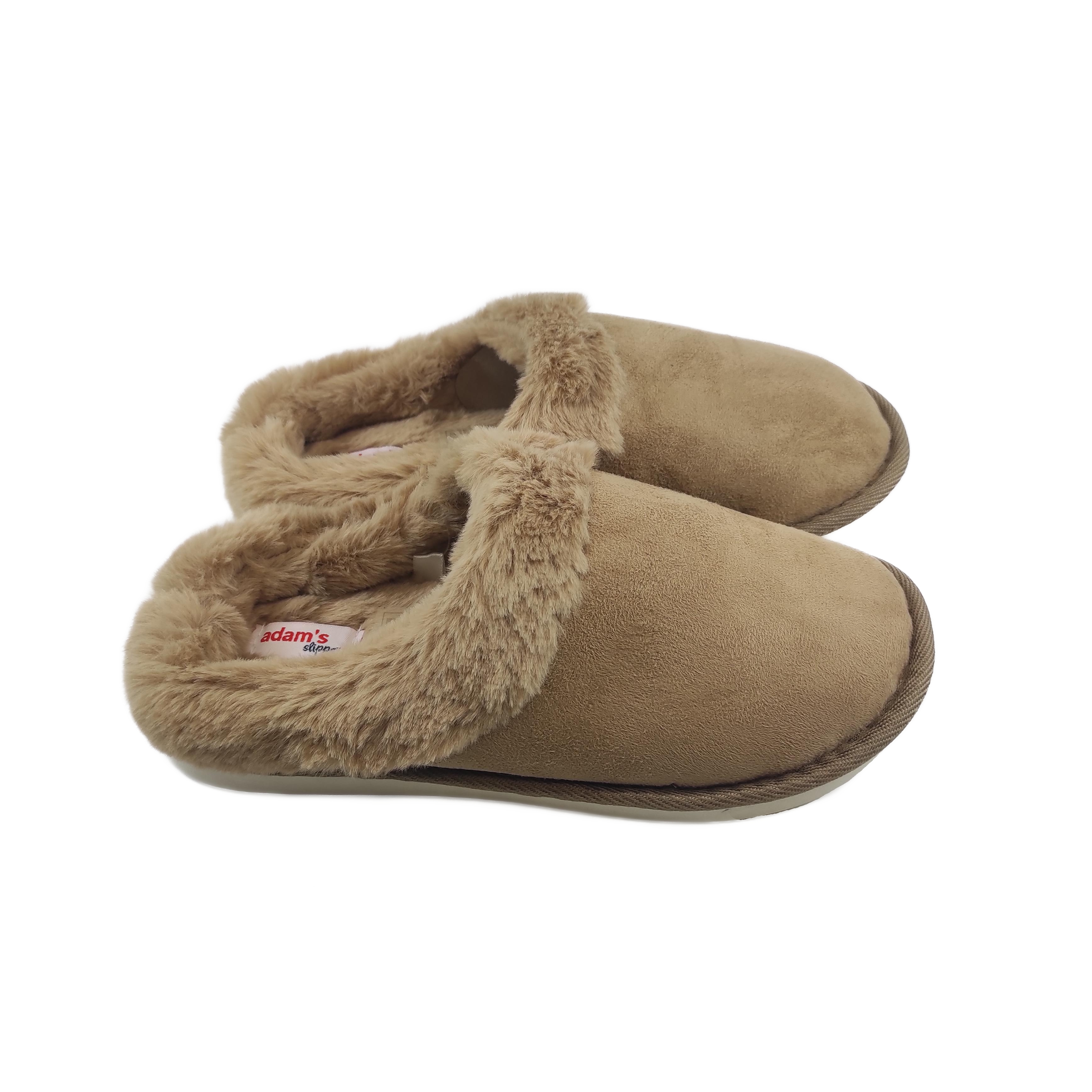 Γυναικεία Παντόφλα Χειμερινή Ραμμένη ADAM'S 903-25503 ΜΠΕΖ