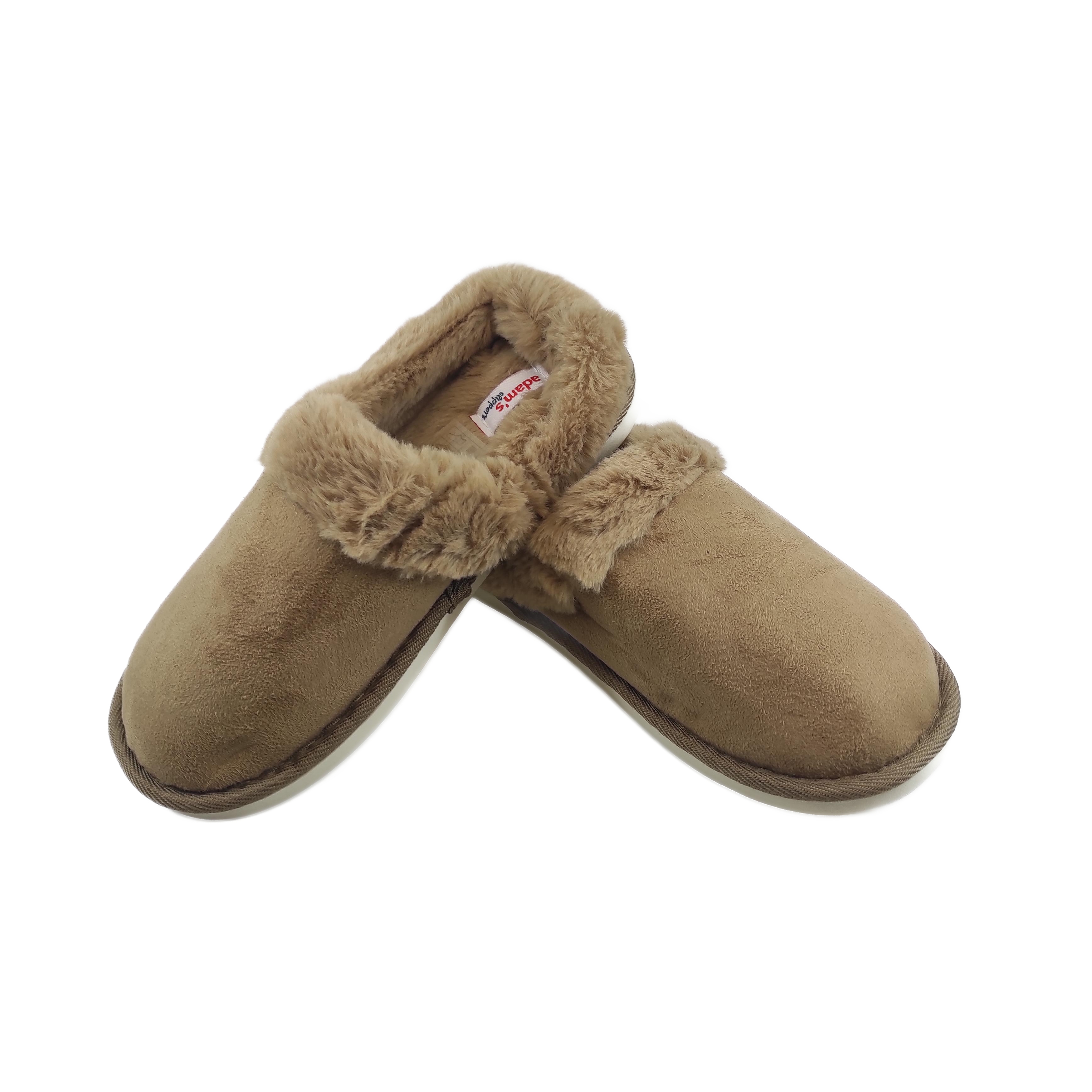 Γυναικεία Παντόφλα Χειμερινή Ραμμένη ADAM'S 903-25503 ΜΠΕΖ