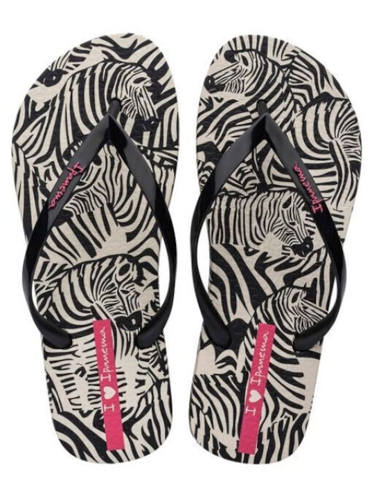 Γυναικεία Σαγιονάρα ANIMALE PRINT VI FEM IPANEMA 83617-AY386 780-25370-26 BEIZE BLACK PINK