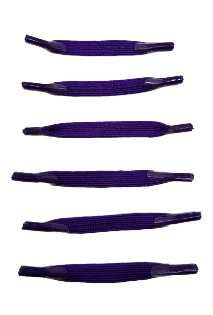 Ελαστικά κορδόνια χωρίς δέσιμο Fun Elastic Laces R 1841 ΜΩΒ ΣΚΟΥΡΟ