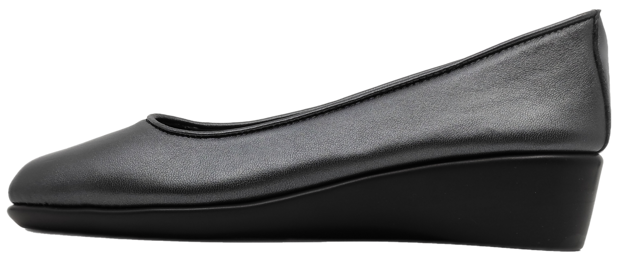 Γυναικεία γόβα δερμάτινη Αναπαυτική comfort soft Αερόσολα AEROBICS 5370-15 Ανθρακί Μεταλλικό 