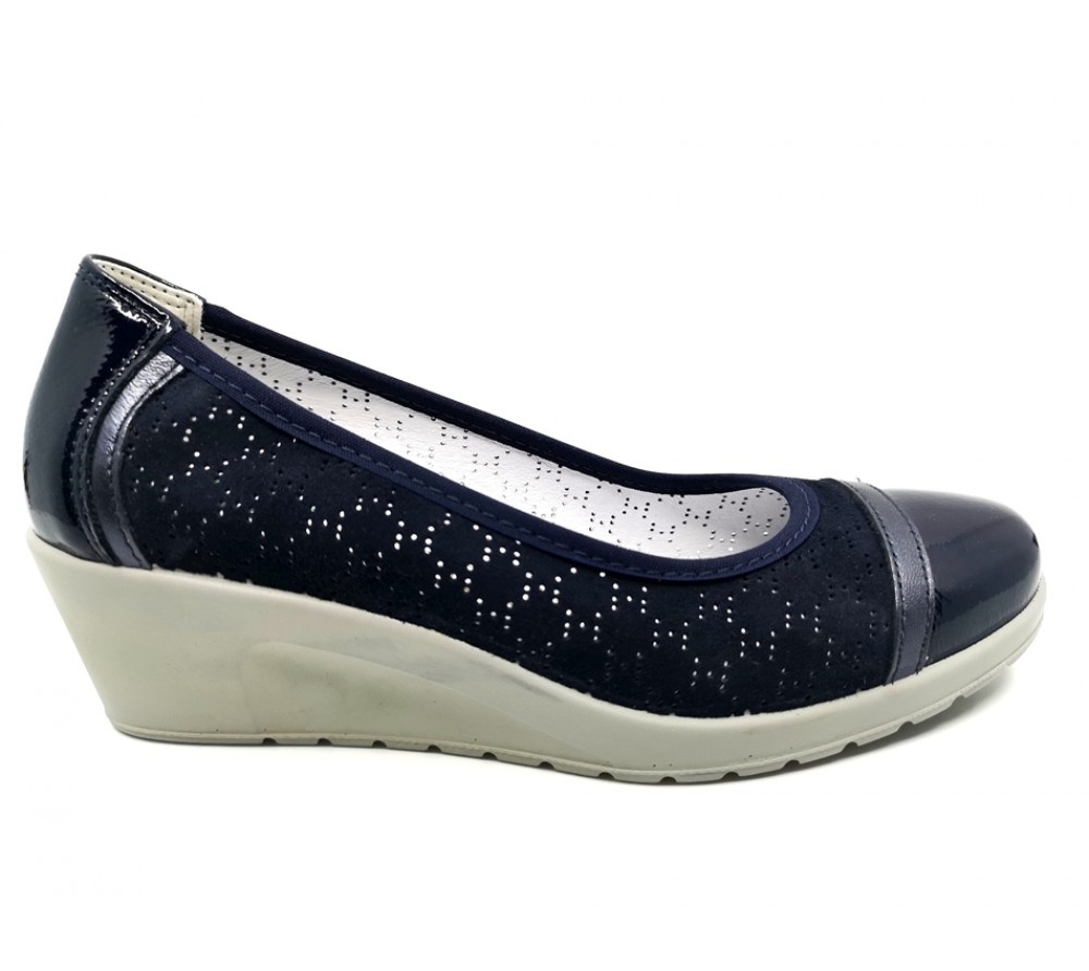 Γυναικείο Παπούτσι Δερμάτινο Ανατομικό Comfort Memory Foam Πάτος ENVAL soft EN03259911 ΜΠΛΕ