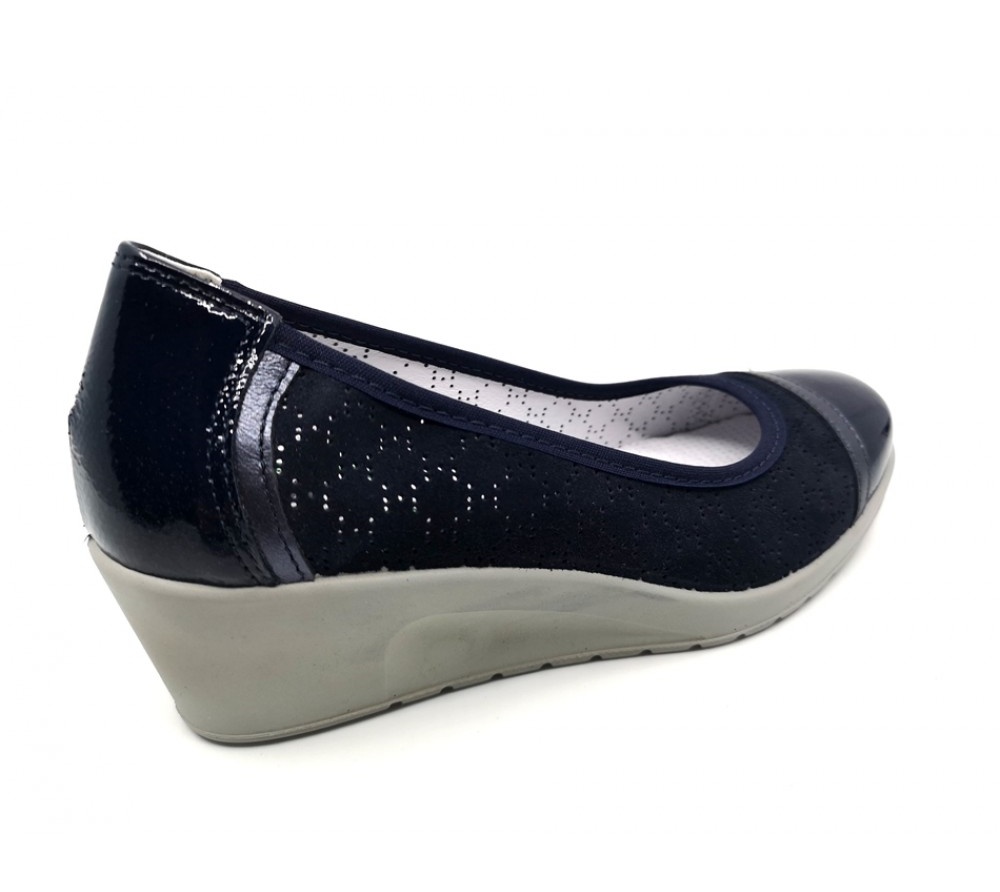 Γυναικείο Παπούτσι Δερμάτινο Ανατομικό Comfort Memory Foam Πάτος ENVAL soft EN03259911 ΜΠΛΕ